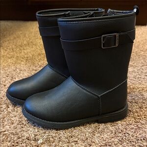 Carter's Black Kids Boots with Buckle